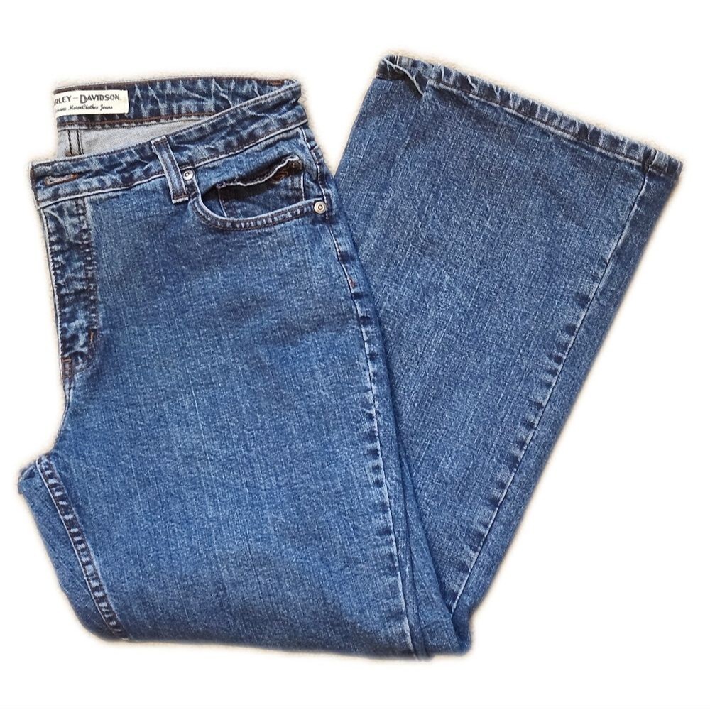 Harley-Davidson Genuine Motorclothes Jeans, 97% Cotton, Bootcut Jeans, 12P
